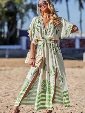 Shore Thing Tropical Maxi Dress
